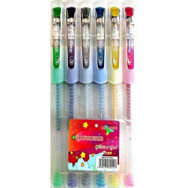 طقم أقلام جليتر ٦ لون K-MAX
