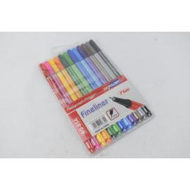 قلم بسن رفيع سن ريشه 0.4 ملم من سكاي جلوري 854، 12 لون